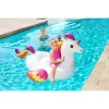 Saltea de apa gonflabila pentru copii, model unicorn, 150x117 cm, Bestway Maxi Fantasy 