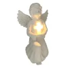 Lampa solara pentru gradina, model inger, 1 LED, baterii AA, 15x12x22 cm