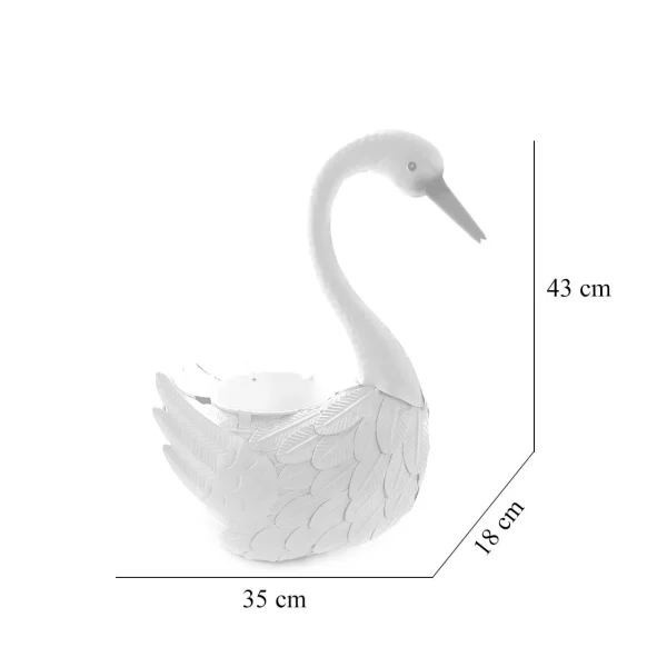 Decoratiune gradina, metalica, gasca, 35x18x43 cm