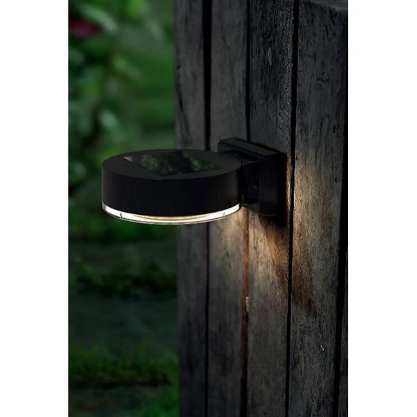 Lampa solara de perete/gard, LED, set 2 buc, 14x12x5.5 cm