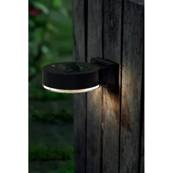Lampa solara de perete/gard, LED, set 2 buc, 14x12x5.5 cm