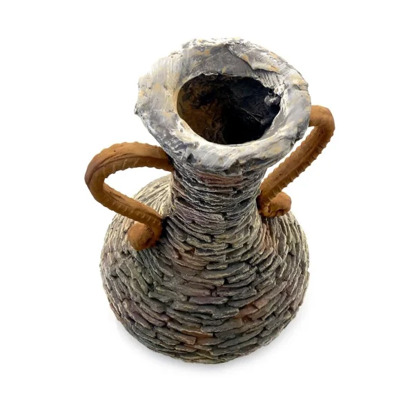 Decoratiune gradina, ceramica, ghiveci, 27x27x40 cm