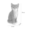 Decoratiune gradina, polirasina, pisica, 20x14x28 cm
