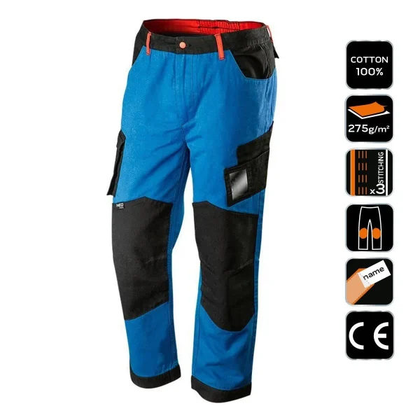 Pantaloni de lucru HD+, albastru/negru, marime XXL, Neo