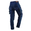 Pantaloni de lucru tip blugi, cu intariri pentru genunchi, model Denim, marimea M/50, NEO