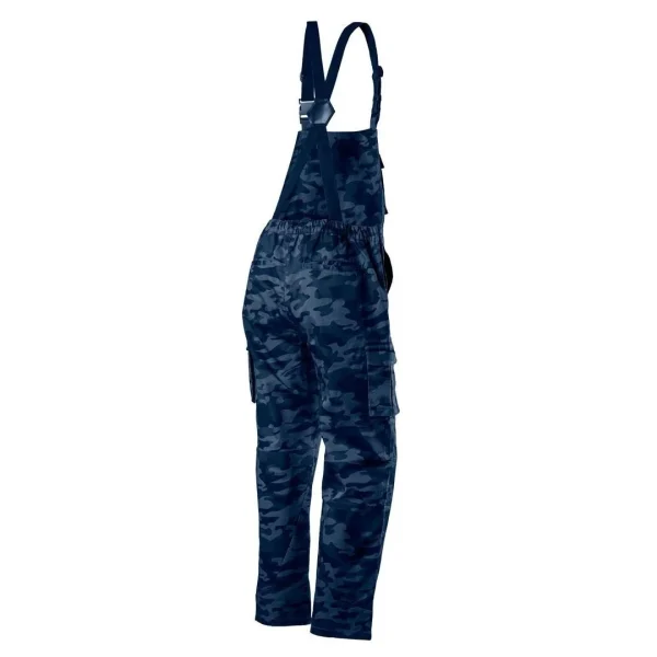 Pantaloni de lucru cu pieptar, salopeta, model Camo Navy, marimea XXL/56, NEO