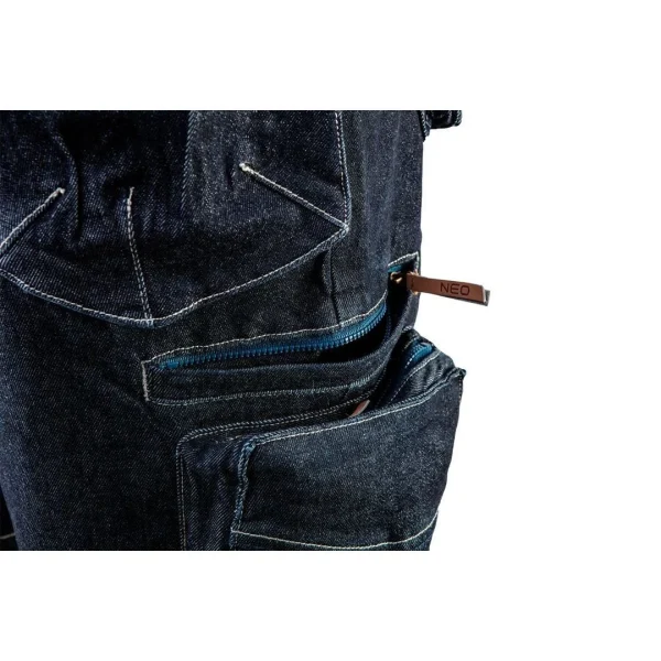 Pantaloni scurti de lucru tip blugi, model Denim, marimea XL/54, NEO