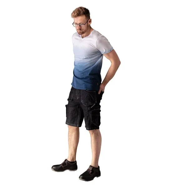Pantaloni scurti de lucru tip blugi, model Denim, marimea M/50, NEO