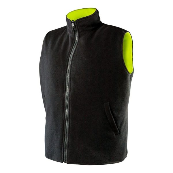 Vesta de lucru cu doua fete reflectorizanta galben/negru, nr.XXL/58, Neo Tools, 81-520-XXL