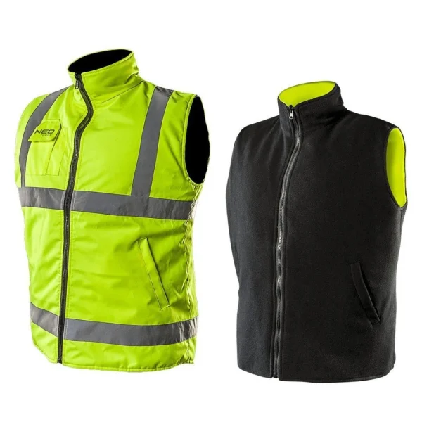 Vesta de lucru cu 2 fete, reflectorizanta, galben, model Visibility, marimea S/48, NEO