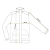Camasa de lucru bumbac, rosu-gri-alb, marimea XXL/58, NEO