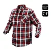 Camasa de lucru bumbac, rosu-gri-alb, marimea XL/56, NEO