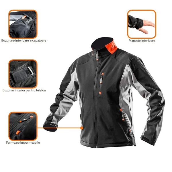 Geaca de lucru softshell, model Outdoor, marimea L/52, NEO