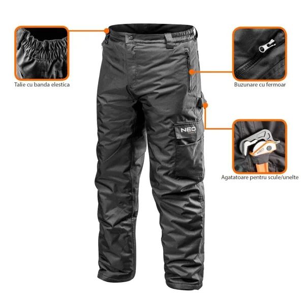 Pantaloni de lucru cu izolatie Oxford, model Warm, marimea M/50, NEO