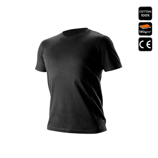 Tricou maneca scurta, model Outdoor, marimea XL/56, negru, NEO