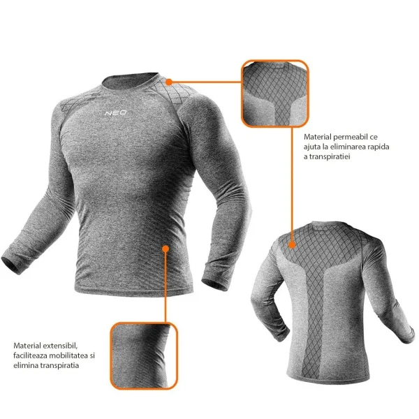 Bluza de corp termica, model Warm, marimea S/M, 48/50, NEO