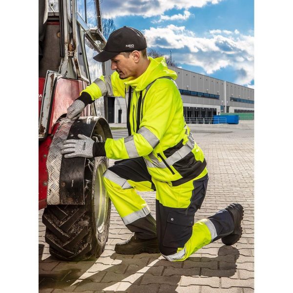 Pantaloni de lucru, reflectorizanti, impermeabili, galben, model Visibility, marimea XL/56, NEO