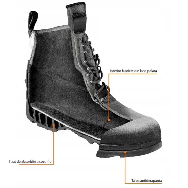 Bocanci de lucru pentru iarna, marimea 43, NEO