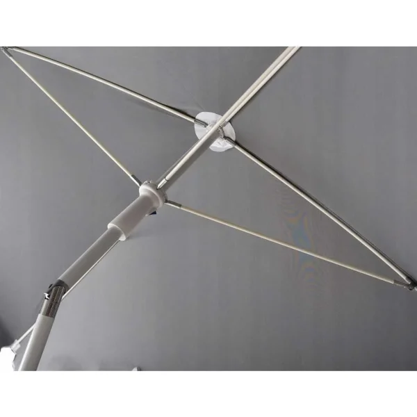 Umbrela balcon/terasa, Jumi, cu manivela, antracit, 220x130x240 cm