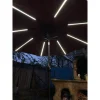 Umbrela gradina/terasa,​​​​​​​ LED solar, 270 cm