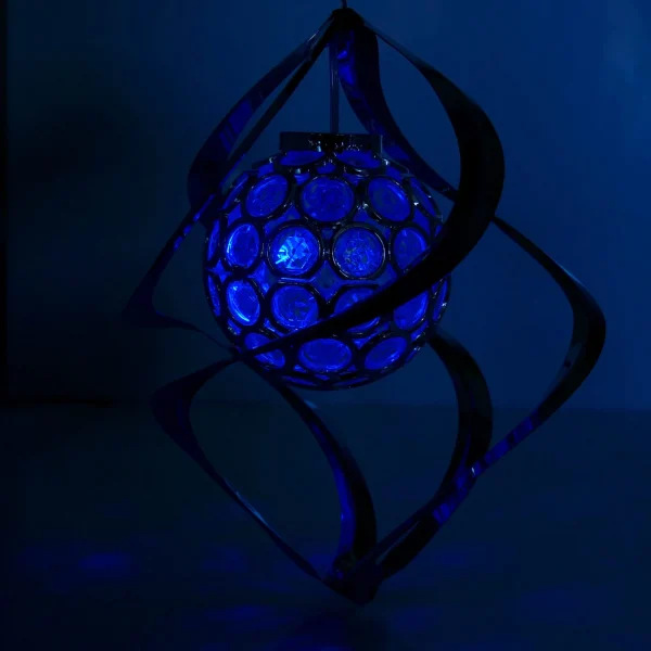 Lampa solara pentru gradina, 1 LED multicolor, 16 cm, Acamar