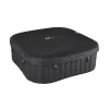 Piscina jacuzzi, gonflabila, patrata, cu pompa 1800 L/h, filtru, prelata acoperire, negru si albastru, 930 L, 6 persoane, 185x185x68 cm, MSpa