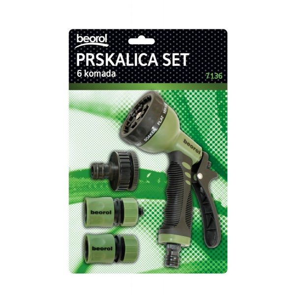 Pistol stropit gradina, tip dus, 9 moduri, cu accesorii, Beorol