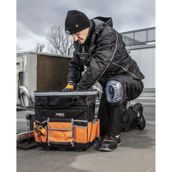 Manusi piele sintetica, insertie pvc, marime XL, NEO