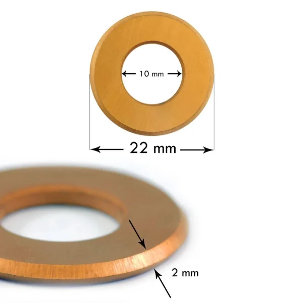 Rola taietoare rezerva aparat de taiat placi ceramice, titan, 22mm, Richmann