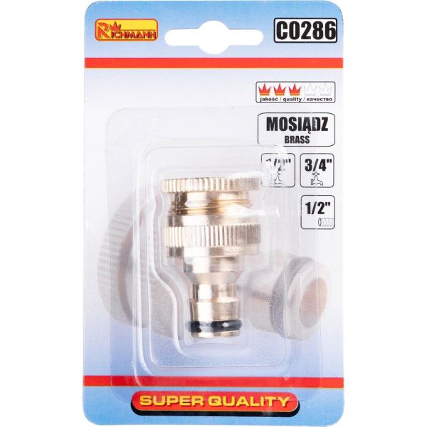 Adaptor robinet, filet interior, alama, 1/2", 3/4", Richmann 