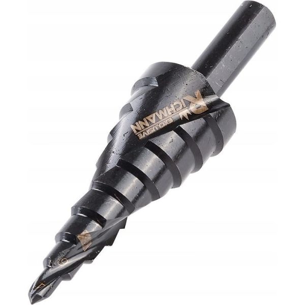 Burghiu pentru metal, in trepte, nitrura de titan, spiralat, 4-20 mm, Richmann Exclusive
