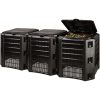 Compostor de gradina, 3 module, Module Compogreen, 1200 L,  negru, 198x71.9x82.6 cm, Prosperplast
