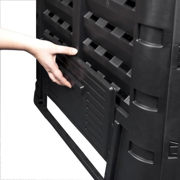 Compostor de gradina, 1000 L, negru