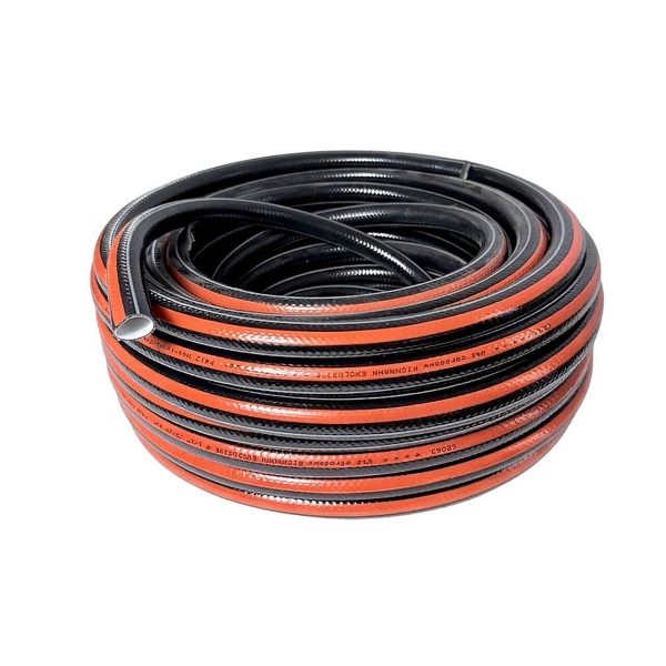 Furtun de gradina, 4 straturi, flexibil, ranforsat, 1/2", 30 m, cuple, adaptor, Richmann Exclusive