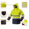 Geaca de lucru, tesatura Oxford, impermeabila, galben, model Visibility, marimea L/52, NEO