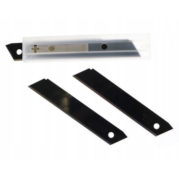 Lame rezerva cutter, negru, otel SK5, set 10 buc, 18x105 mm, Richmann Exclusive