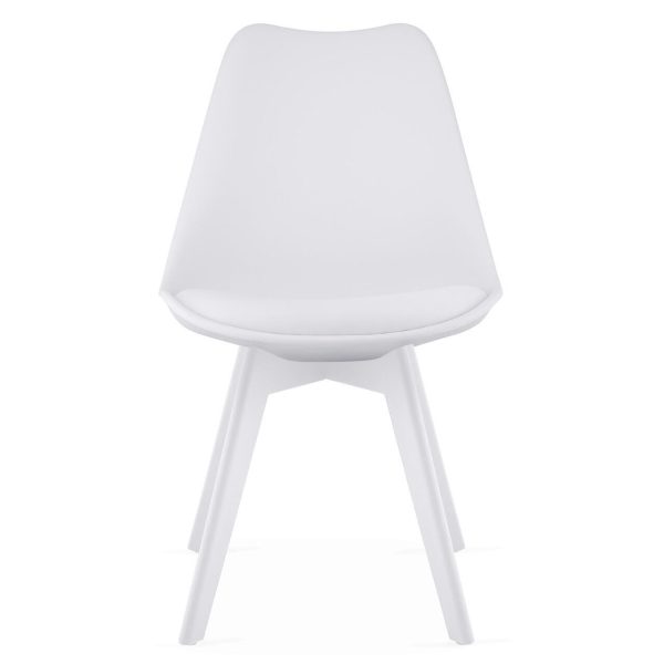 Masa de toaleta/machiaj, Irina + scaun Mark, alb, cu oglinda si LED-uri, 94x43x141 cm