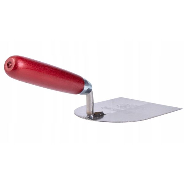 Mistrie inox, semirotunda, 12 cm, maner lemn, Olejnik