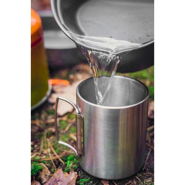 Oala si tigaie turistica, camping, aluminiu, cu accesorii, set 8 piese, NEO 