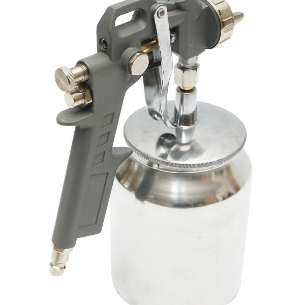 Pistol de vopsit cu aer comprimat, vas inferior, inox, 3 bar, 1 L, 1.5 mm, Breckner Germany