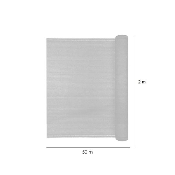 Plasa de umbrire, HDPE, 230 g/mp, grad de umbrire 95%, verde, 50x2 m