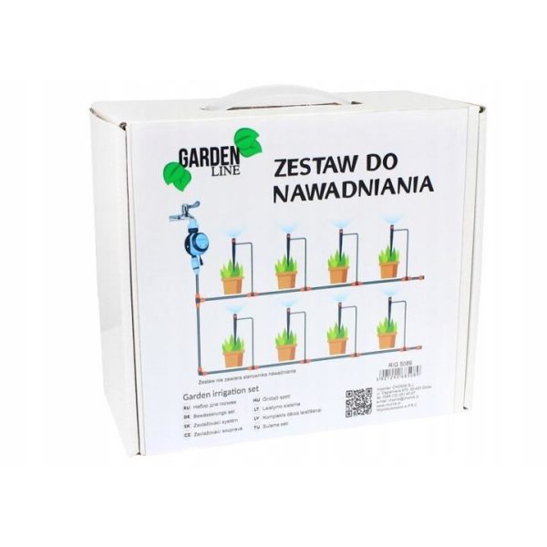 Sistem irigatii cu pulverizare, 10 aspersoare, 71 piese, 10 m, GardenLine
