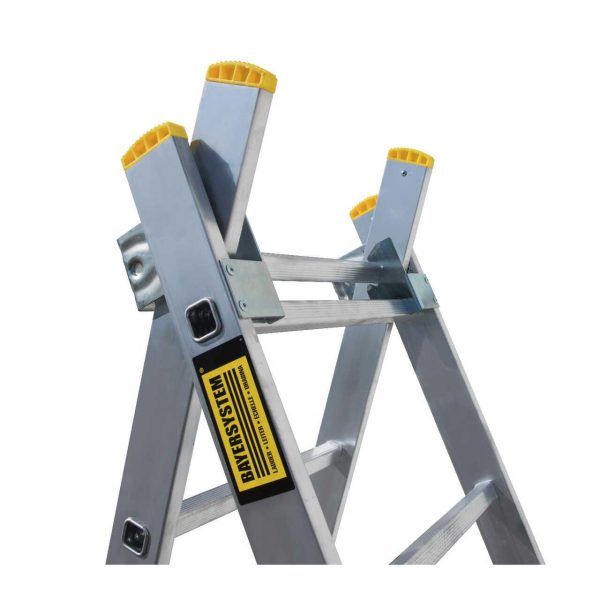 Scara aluminiu, Metalkas, 2 tronsoane, 7 trepte, max 150 kg, 1.9-2.9 m