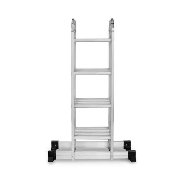 Scara aluminiu, multifunctionala, rabatabila, 4 tronsoane, 4 trepte, max 125 kg, 1.18-4.46 m