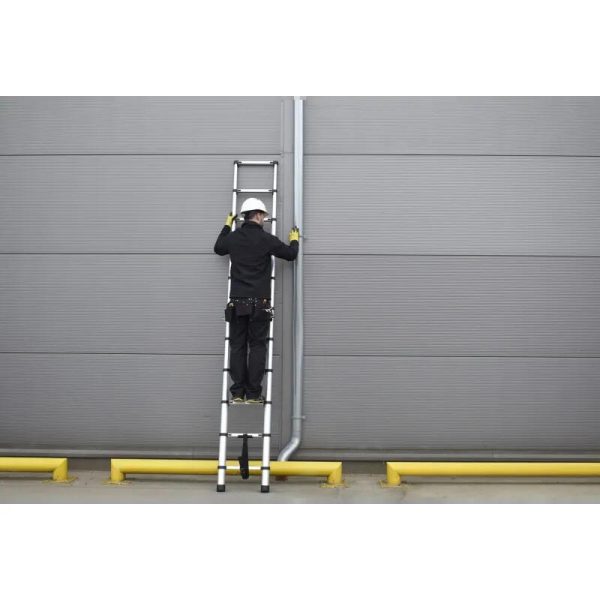 Scara aluminiu telescopica, Drabest, 11 trepte, max 125 kg, 0.97-3.2 m