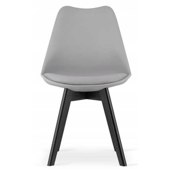 Scaun bucatarie/living, Artool, Mark, PP gri, picioare negre, 49x55.5x82.5 cm