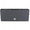 Set 2 jardiniere decorative, sistem irigare, imitatie ratan, antracit, 30 L, 60x25x24 cm, Rato Case