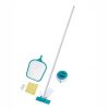 Set curatare si intretinere piscina, minciog cu maner, aspirator, filtru, dozator, 9 plasturi, Bestway FlowClear