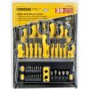 Set surubelnite cu varfuri si biti, magnetizator, 39 buc, 1/4", PL 4-6 mm, PH 0-2 mm, PZ 1-2 mm, Torx 20-30 mm, HEX 2-6 mm, Strend Pro