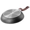Tigaie clasica, 26 cm, antiaderenta, Black Marble Line, MagicHome